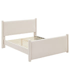 Modway Rael Performance Velvet Full Platform Bed - Alabaster-Stain-Resistant Performance Velvet Upholstery