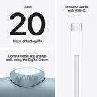 Apple AirPods Max 2 (USB-C) - Blue-Lossless Audio With USB-C: Experience every detail of the original recording when connecting AirPods Max 2 to your device via USB-C