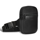 Champs Onyx Leather Holster Crossbody Bag - Black-Inner RFID zipper pocket