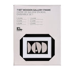 Gry Mattr - Ensemble de 7 cadres de galerie en bois - 15,90 po x 12,31 po x 2,68 po - Noir-5