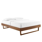 Modway Billie Wood Twin Platform Bed Frame - Walnut-Wood Slat Support System
