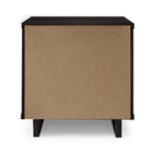 Manhattan Comfort Granville 18.11" Modern 1-Drawer Nightstand 2-Piece Set - Black-Home Assembly Required. All Hardware Included