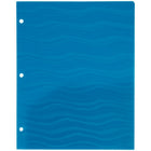 JAM Paper - Dossiers scolaires perforateurs à deux pochettes et 3 trous en plastique robuste - couleurs ondulées assorties - Paquet de 6-Taille : 9,5 x 11,625 pouces | S'adapte facilement aux documents de 8,5" x 11"