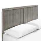Modway - Alana Bois Lit à plateforme complet avec pieds écartés, Gris-Construction en bois, MDF et placage