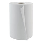 Globe Commercial RT600WHT Roll Towels - White - 600'/Pack - 12 Pack-100% Recycled Fiber