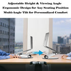 MyBat Adjustable Ergonomic Laptop/Tablet Stand - Supports Up to 17"-Wide Compatibility - Compatible with laptops and tablets ranging from 10 to 17.3 inches, including popular models like MacBook Air/Pro, HP Envy, Dell XPS, ASUS ZenBook