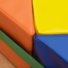 Qaba - Blocs d’escalade en mousse pour tout-petits - multicolore - ensemble de 7-Prêt à l’emploi, aucune assemblage nécessaire