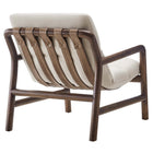 Modway - Paxton Fronde en bois Président - Noyer en tissu des dunes-Capacité de poids : 331 lb