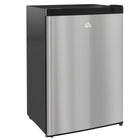 HOMCOM Compact Upright Mini Freezer - 3 cu. ft. - Silver-3 Cu.Ft. (85 L) capacity provides enough room for frozen food, drinks, and ice cream