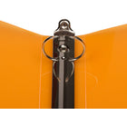 JAM Paper - Classeur en plastique de 2 -5 cm - orange - 3 anneaux-Ce classeur est doté d'une pochette à rabat intérieur ! Il est doté de trois reliures métalliques et de deux boutons métalliques, conçus pour ouvrir et fermer facilement les anneaux.