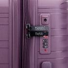 TUCCI Lussore 24" Hardside Check-in Luggage - Purple-Deluxe Interior – Organized, high-quality lining. A deluxe, fully lined interior with multiple compartments to keep your belongings neatly arranged
