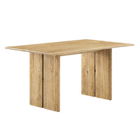 Modway Amistad 60" Wood Dining Table - Oak-Modern Farmhouse Dining Table