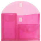 JAM Paper Enveloppes livret en plastique à 3 pochettes, 9 3/4 x 13 po, paquet/10-Dimensions : 9-3/4 po x 13 po