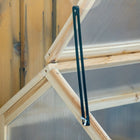 Outsunny Wooden Cold Frame Greenhouse with Openable Top - Natural Wood- Solid wood frame with a coat of paint for protection
 