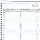 Brownline 2027 EcoLogix Weekly Planner with Twin-Wire Binding - 11" x 8-1/2" - Assorted Colours-Calendars of past, current, and following
2 months on each spread