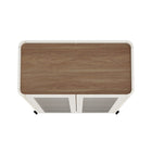 Manhattan Comfort Abbey Modern Bookcase and Sideboard - Maple and Off White - Set of 2-Cleaning: Wipe with a damp cloth, avoiding excessive moisture. Avoid: Harsh chemicals or abrasive cleaners that can damage the surface. Care: Keep away from excessive humidity, as product can swell or warp when exposed to water or moisture. Protection: Use coasters or mats to avoid scratches or stains
