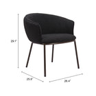 Zuo Essen Dining Chair - Black/Bronze-6