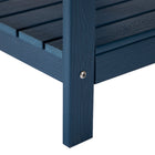 Backyard Lifestyles Side Table with Shelf - Navy Blue-The Beauty of Wood Without the Maintenance.