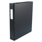 Wilson Jones - Classeur de rangement standard ENVI à anneaux en D de 3,8 cm, format lettre, capacité de 350 feuilles, noir-Reliure à anneaux standard avec déclencheurs en haut et en bas