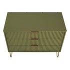 Manhattan Comfort DUMBO 35.19" Modern Dresser - Olive Green-30 Day Limited Manufacturer's Warranty