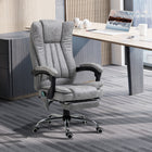 Vinsetto Executive Massage Office Chair with 6-Point Vibration - Grey-Microfibre is breathable, comfortable, easy-care, and resistant to the wear and tear of busy households