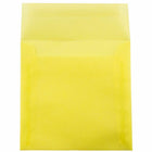 JAM Paper - Enveloppes d'invitation carrées en vélin translucide - 6,5 po x 6,5 po - Jaune primaire - paquet de 25 (PACV526)-Quantité : 25 enveloppes par paquet