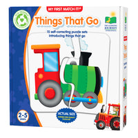 University Games The Learning Journey My First: Things That Go - Transportation Puzzle For Toddlers - Early Learning Vehicules Puzzle - Interactive Transport Puzzle-Introduce jigsaw puzzles in a simple, fun way