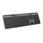 Logitech Signature Slim Solar+ K980 Keyboard - Graphite-Always powered – A full size wireless keyboard with instant and and uninterrupted typing under any light source - solar or artificial - even on a dark or rainy day