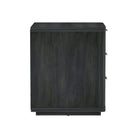Manhattan Comfort Evelyn 20" Modern 3-Drawer Nightstand 2-Piece Set - Charcoal Grey-Perfect for Bedside Storage, Lamps or Display Items