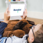 Bouncyband - Coussin sensoriel lavable en peluche pour genoux, chiot-6