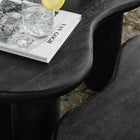 Modway Hackney Mango Wood Nesting Coffee Table Set - Black - Set of 2-3-Leg Design