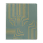 Staples 1" Binder - Green Arches Design-Round ring binder, green arches design, holds up to 175 sheets of paper