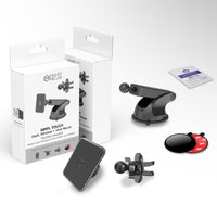 Mighty Mount - Support magnétique 2 en 1 pour tableau de bord et grille d'aération Simpl Touch-Compatibilité universelle : peut contenir n'importe quelle taille de téléphone en toute sécurité (avec/sans étui)