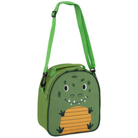 Merangue Kids Animal Insulated Lunch Bag - Dinosaur-Detachable, adjustable top handle and shoulder strap