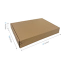 Reliabag - Boîtes d'expédition en papier kraft ondulé auto-adhésives - 14" x 10" x 2" - Paquet de 40-40 pièces expédiées à plat, économisez de l'espace de stockage