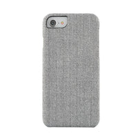 Gry Mattr - Étui en tissu GMF7CT pour iPhone 6/7/8 - Tweed gris frais-Tissu doux avec doublure en microfibre pour éviter les rayures