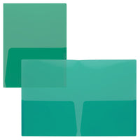Staples Poly Report Cover - Letter Size - Translucent Teal-Poly Material