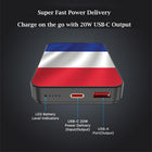 MyBat Pro 10000mAh 20W Power Bank - France Flag-Charges two devices simultaneously