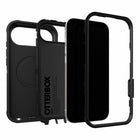 OtterBox Defender Pro Compatible with MagSafe Case with Camera Control for iPhone 17 Air - Black-DROP+ | 7X as many drops as military standard (MIL-STD-810G 516.6)