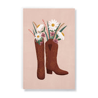 Denik Classic Layflat Notebook - Boots & Flowers-Layflat Journal Notebook