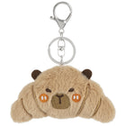 Merangue Croissant Capybara Puff Keychain-Easy to attach to bags, backpacks, or keyrings