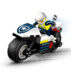 LEGO - City Police La poursuite en moto de police -Un ensemble de jeu de véhicules de police facile à construire - Comprend une Brique de départ LEGO, un guide de construction illustré simple et des instructions numériques en 3D dans l’application LEGO Builder