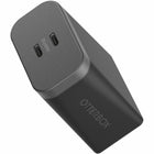 OtterBox Premium Pro Fast Charge 60W Dual USB-C Wall Charger - Black-Charges smartphones up to 69 percent, tablets up to 35 percent in 30 minutes (based on Samsung Galaxy S22 Plus and iPad Pro 11" 3rd Gen)