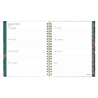Blueline 17 Months Weekly/Monthly Planner - August to Dec - 11" H x 8"-1/2" W - Flower Design - English-Ruled weekly layout
