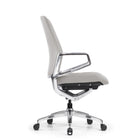 Decent Living Standard Height Back Office Chair - Off White-German-engineered Bock seating mechanism