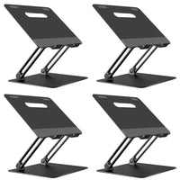 ShoppingAll Adjustable Laptop Stand - Black - 4 Pack-Made of premium aluminum alloy