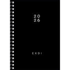 Quo Vadis EXDI Daily Planner - Wire-O Spiral Binding - Bilingual - Assorted - 6" x 8 1/4" -January to December