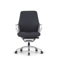 DecentLiving Standard Height-Back Office Chair - Black-Premium genuine leather office chair