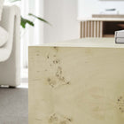Modway - Cosmos 36 po Carré Table basse en bois de burl - Burl blanchi-Adaptable Placement