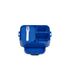 Mepal Bento Box - Midi - 7.3 x 4.7 x 2.5" - Vivid Blue-Dishwasher Safe